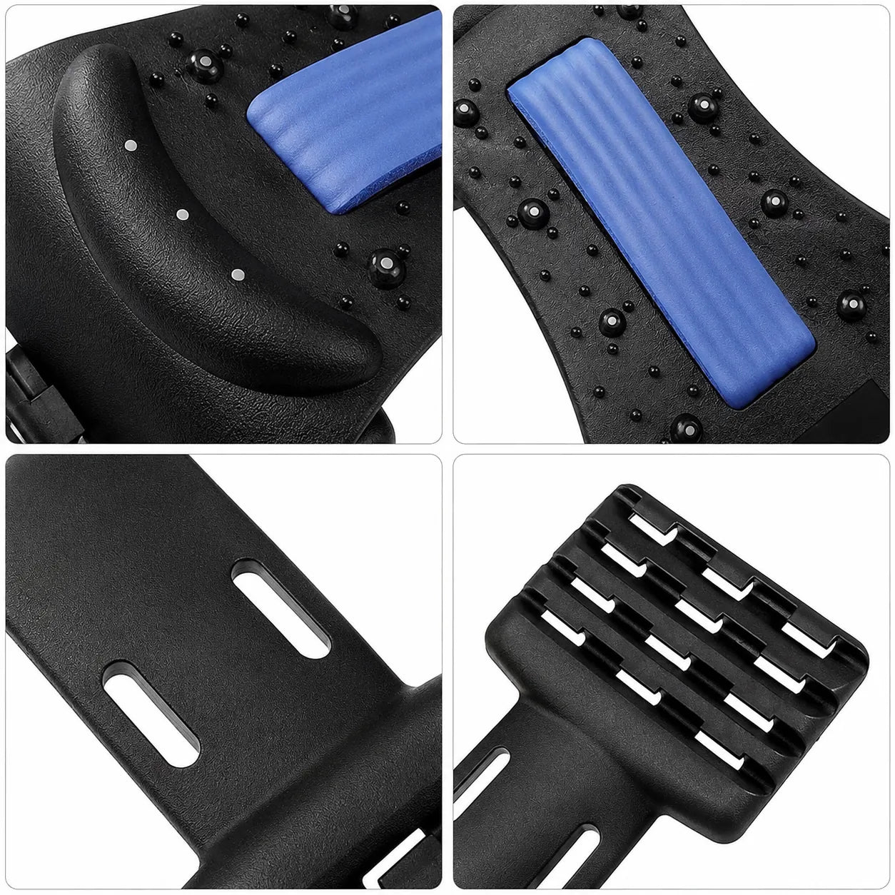Support de nuque efficace à 4 niveaux, avec points de massage et design ergonomique.