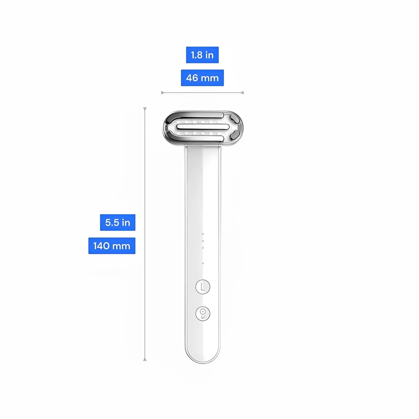 Guide des dimensions pour l'appareil de luminothérapie rouge
