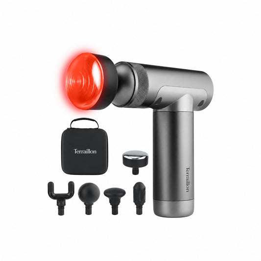 Terraillon Muscle Massager – Massage Gun with Heat