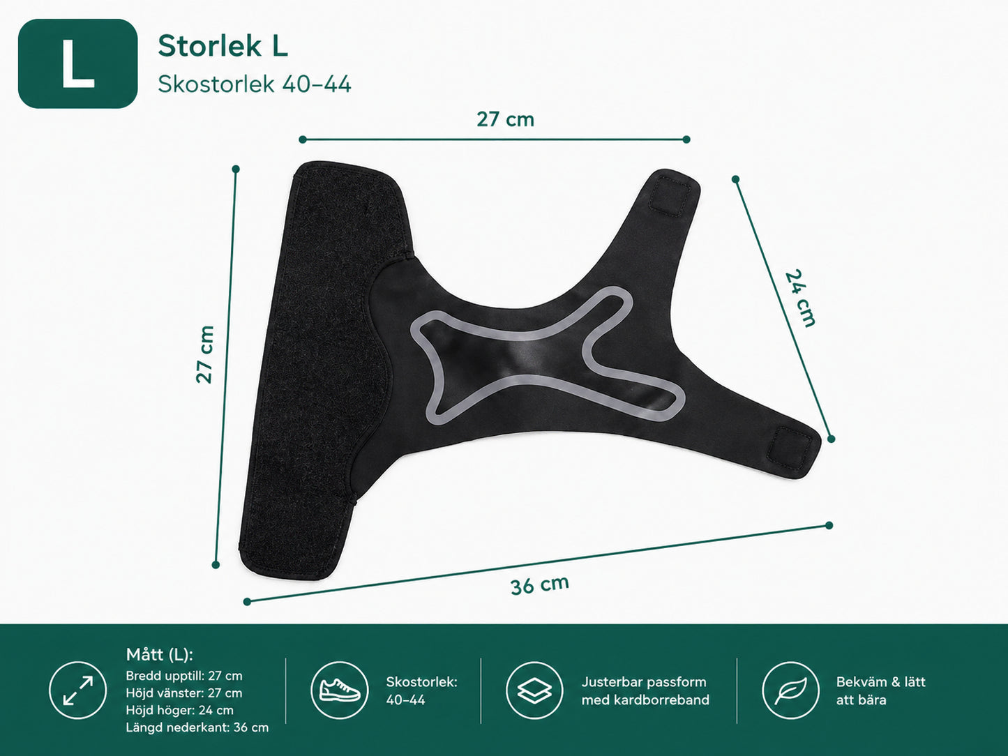 Chevillère stabilisatrice avec compression et sangle réglable
