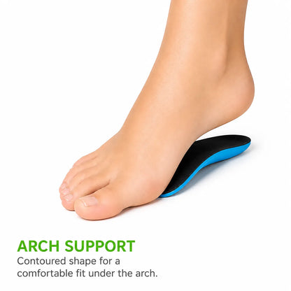 Semelle de soutien de voûte plantaire au design profilé pour un ajustement confortable sous la voûte.