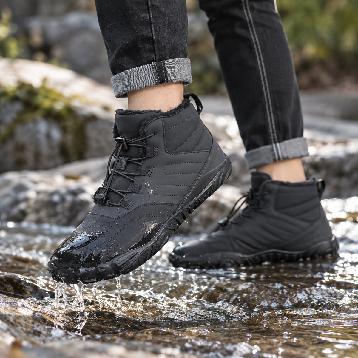 Gevoerde barefoot-schoenen voor herfst en winter