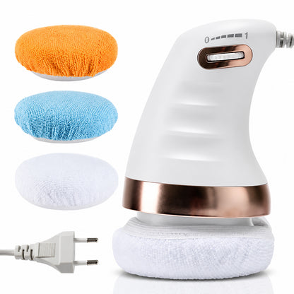 Appareil de massage à la cellulite avec trois housses de massage interchangeables et une intensité réglable.