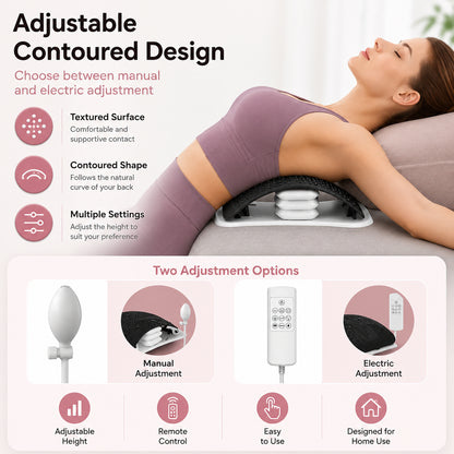 Tendeur dorsal électrique à hauteur réglable, réglage manuel ou électrique et télécommande.