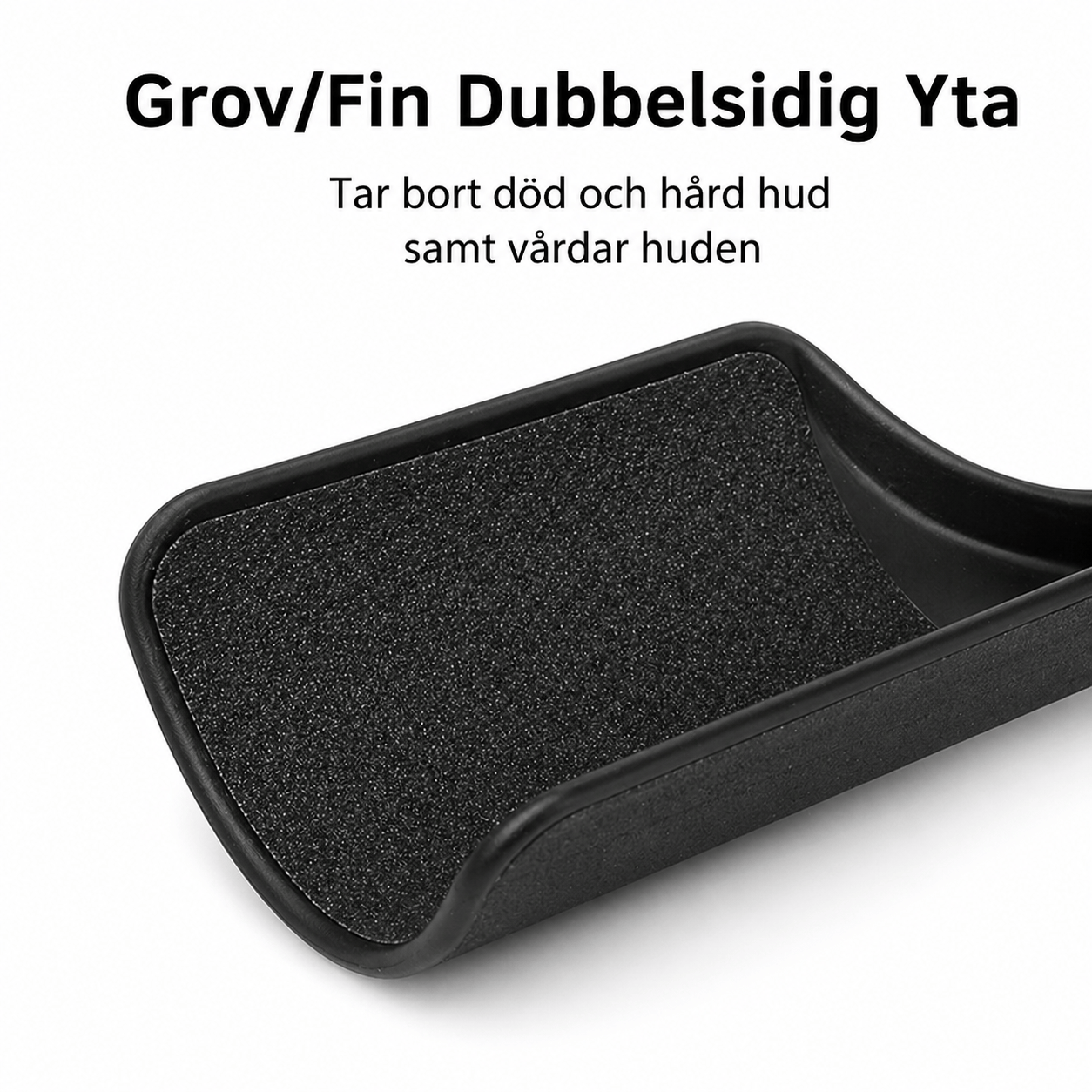 Dubbelsidig yta med grov och fin struktur