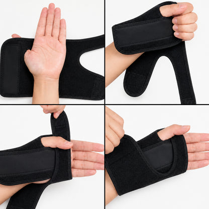 Guide étape par étape pour mettre l'attelle de poignet.