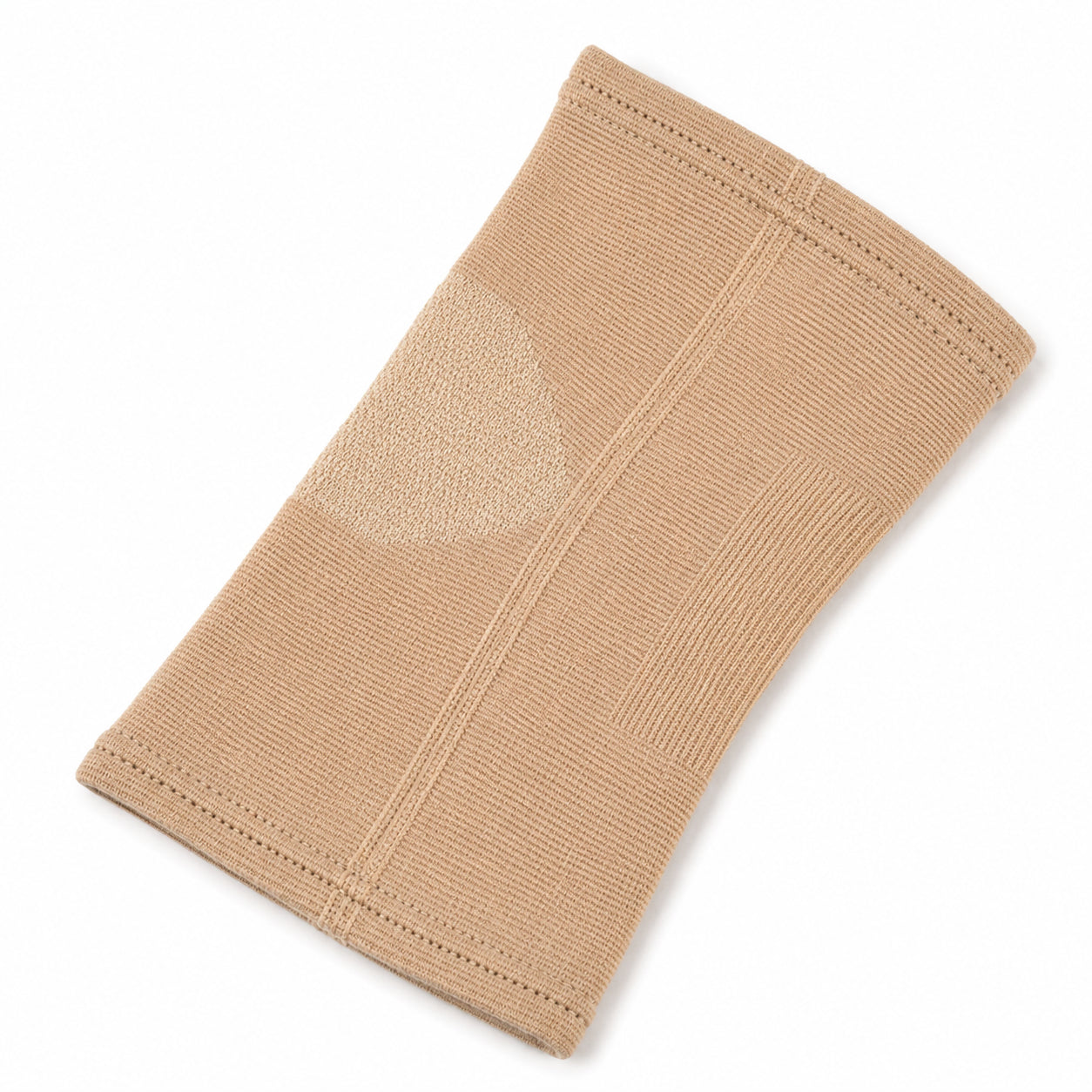 Genouillère élastique avec compression légère et zone du genou tricotée anatomiquement.