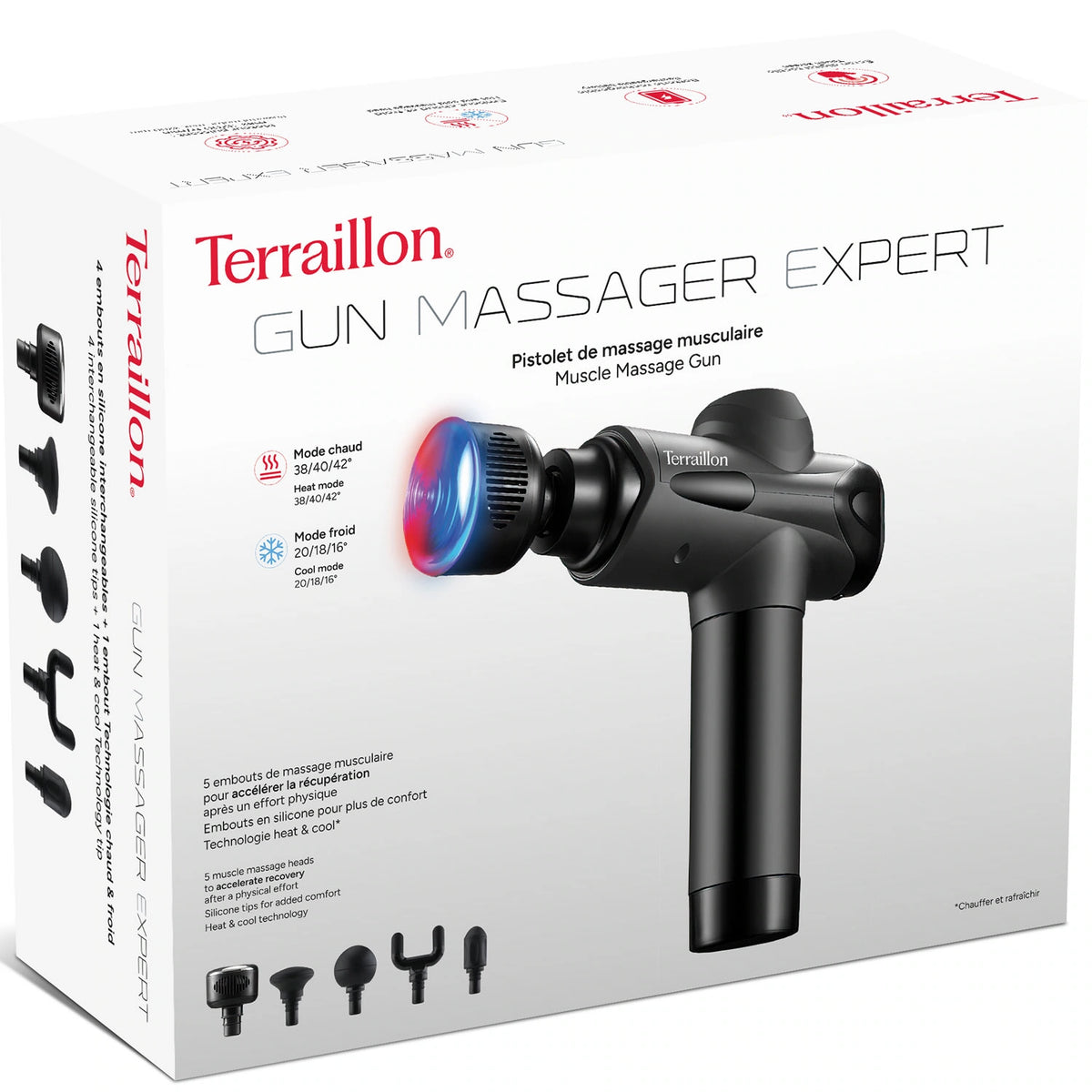 Terraillon Massage Gun Expert Heat & Cold