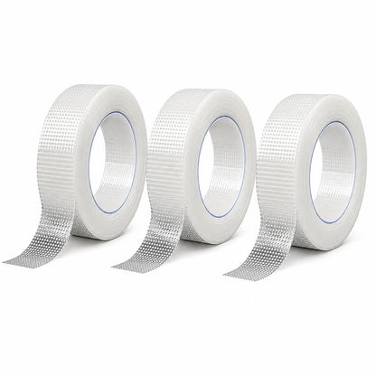 Ruban adhésif médical transparent en rouleau pour une fixation sûre des pansements et compresses, présenté en lot de 3.