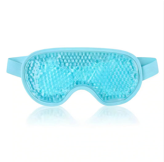 Masque de sommeil anti-maux de tête avec billes de gel et bande réglable