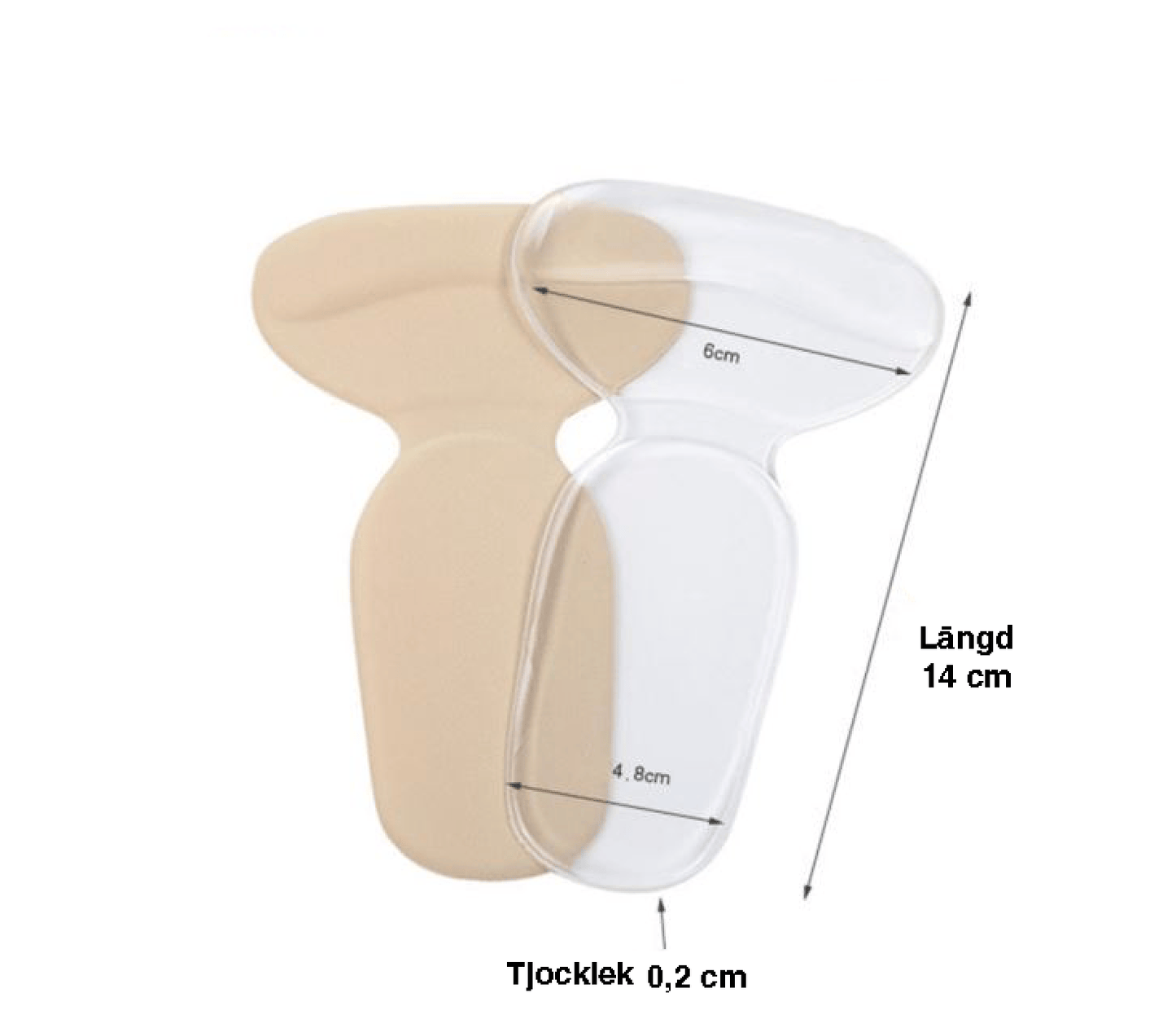 Protection de talon discrète à placer dans la chaussure