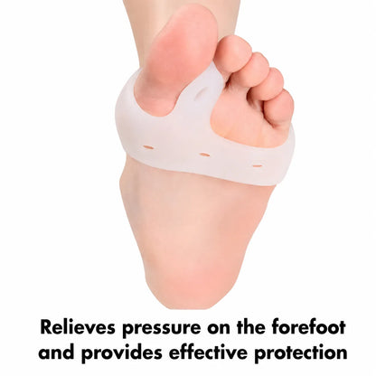 Protection pour hallux valgus en silicone doux qui soulage l'avant-pied, protège l'articulation du gros orteil et réduit la pression en marchant et en position debout.