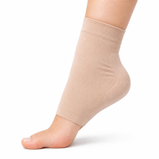 Chaussette de soutien pour épine calcanéenne avec compression douce et soutien pour le talon et la cheville.