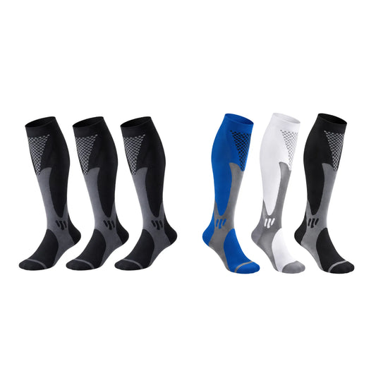 Pack chaussettes de compression avec plusieurs paires de chaussettes de soutien