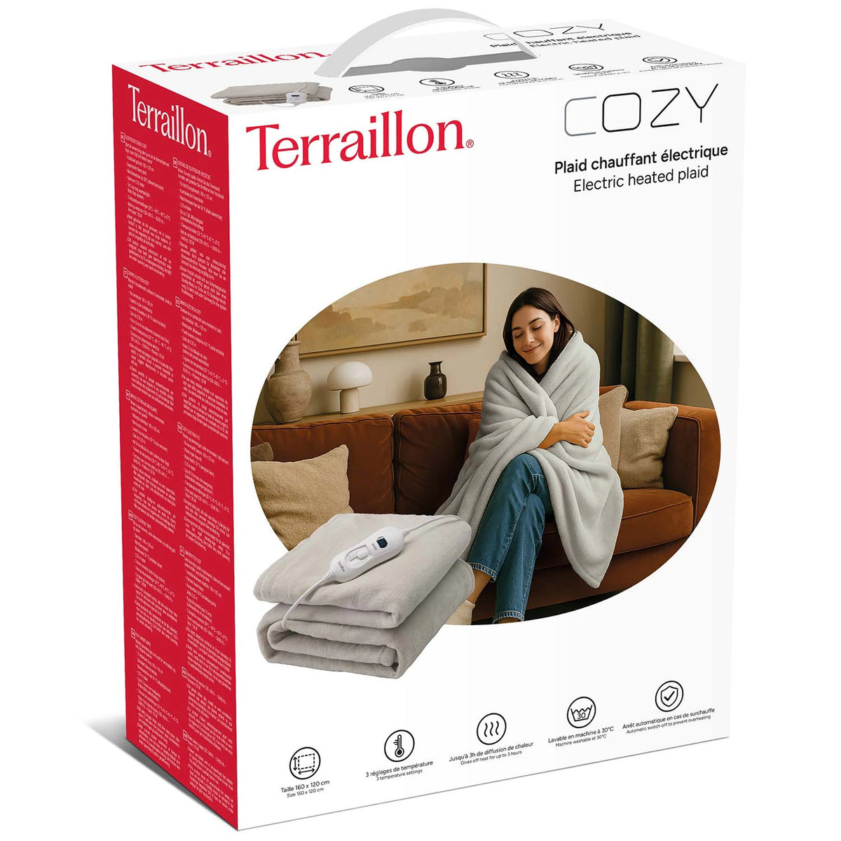 Förpackning Terraillon Cozy elektrisk värmefilt
