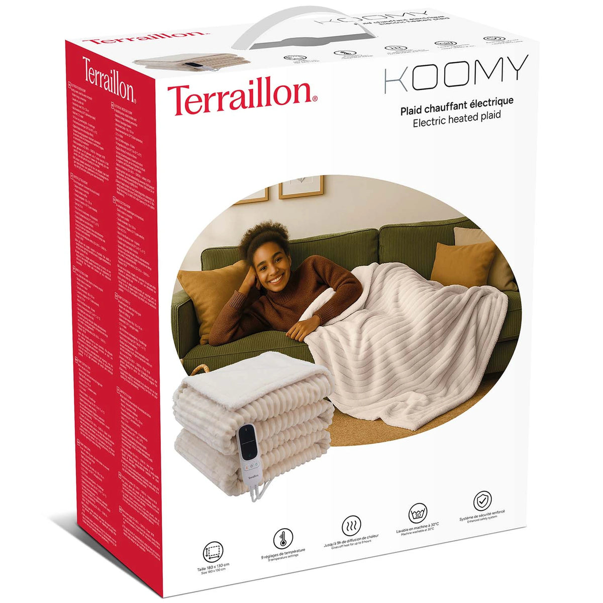 Förpackning Terraillon Koomy elektrisk värmefilt