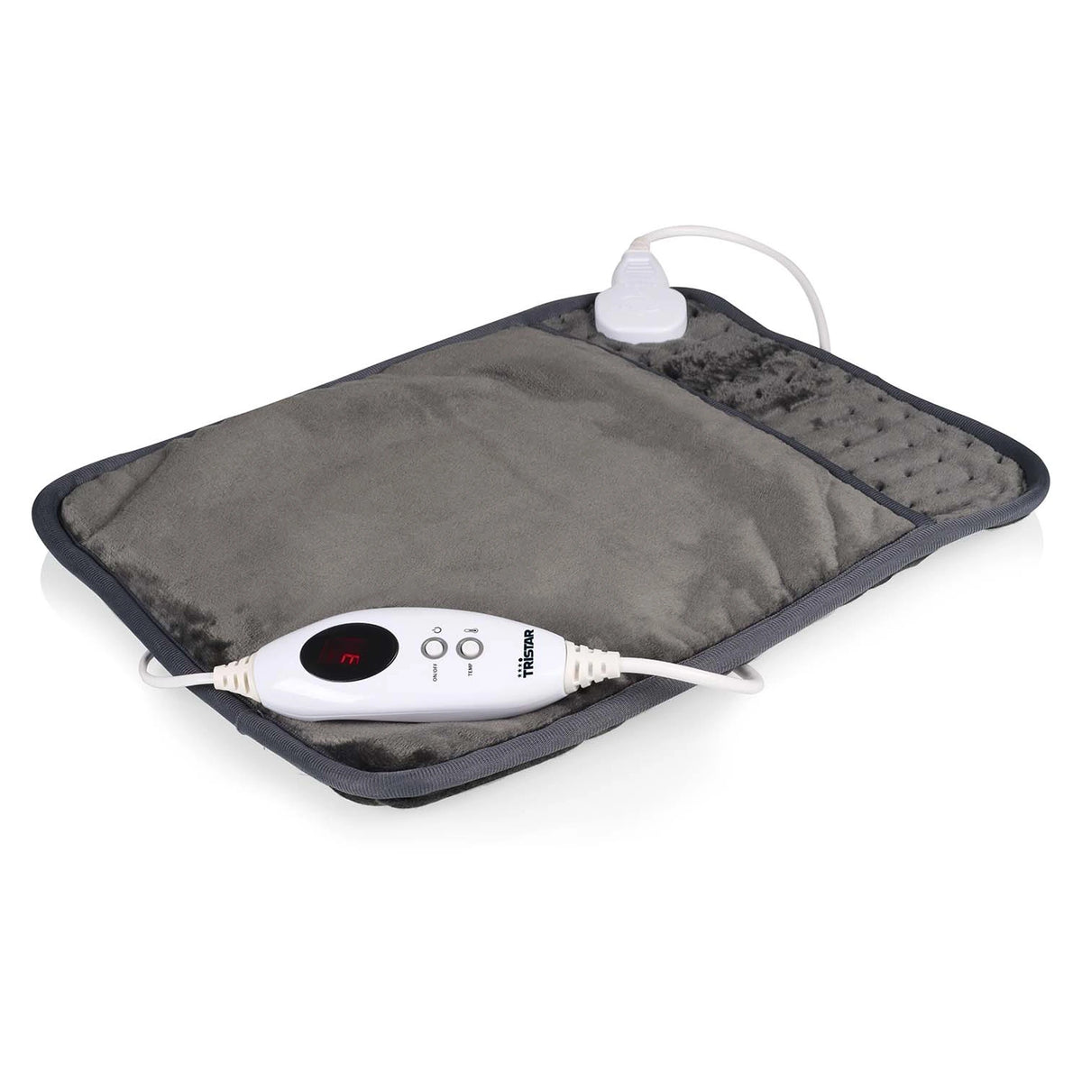 Tristar BW-4771 hand- och fotvärmare 42x32 cm i grå fleece med digital kontroll